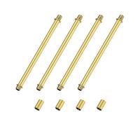 M METERXITY Kit De Tubos Rectos Para Lámparas De 4 Piezas, 200mm (7.87") De Longitud Con Varilla Roscada Doble Extremo M10 Y Tuercas De Manga De Acoplamiento Para Lámparas