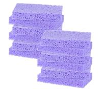 M METERXITY Pack De 12 Esponjas De Cocina, Esponja Ecológica De Celulosa Condensada Sin Rayar Para Cocina/Hogar/Baño, Estropajo Resistente Para Limpiar Suciedad Difícil [Morado]