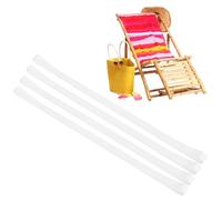 M METERXITY Pack De 4 Bandas para Toallas para Sillas De Playa Bandas Elásticas Reutilizables para Sujetar Toallas A Prueba De Viento para Cruceros/Sillas De Piscina [Blanco]