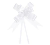 M METERXITY Paquete de 100 lazos de regalo, cesta de regalo, lazo de rosa, lazos de Navidad, lazos de regalo a granel para fiestas de cumpleaños (blanco)