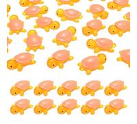 M METERXITY Paquete de 30 tortugas pequeñas luminosas de resina, 3.4 pulgadas que brillan en la oscuridad, para jardín de hadas, micropaisajismo, casa de muñecas, bonita figura de animal oceánico en