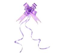 M METERXITY Paquete de 40 lazos para tirar - Estilo hilo dorado para envolver regalos, (2.8 pulgadas, morado claro)