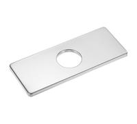 M METERXITY Placa De Grifería, Placa De Cubierta Cuadrada De 6 Pulgadas De Acero Inoxidable 304 Para Cubrir Agujeros De Grifo De Baño/Cocina [Tono Plateado]