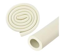 M METERXITY Tubo de Aislamiento de Espuma para Tuberías, 18mm Id, 30mm OD, 1M Largo, Tubería de Espuma Flexible Suave para Soporte de Agarre de Manija/Portaequipajes de Techo [Blanco]