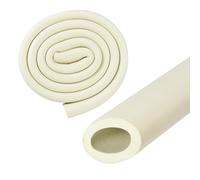 M METERXITY Tubo de Espuma Aislante para Tuberías, 22mm 7/8" ID 32mm OD 1M Largo, Tubo de Espuma Flexible Suave para Soporte de Agarre de Manija/Portaequipajes de Techo [Blanco]