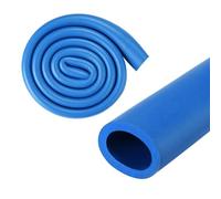 M METERXITY Tubo de Espuma Aislante para Tuberías, 25mm 1" ID 35mm OD 1M Largo, Tubo de Espuma Flexible Suave para Soporte de Agarre de Manija/Portaequipajes de Techo [Azul]