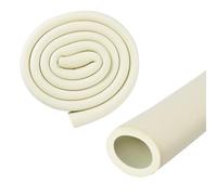 M METERXITY Tubo de Espuma Aislante para Tuberías, 27mm Id, 37mm OD, 1M Largo, Tubería de Espuma Flexible Suave para Soporte de Agarre de Manija/Portaequipajes de Techo [Blanco]
