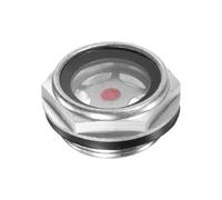 M METERXITY Visor de Nivel de Aceite del Compresor de Aire, M26 x 1.5mm Vidrio sin Fugas Hexágono Medidor de Nivel de Líquido de Aceite con Junta Tórica Ventana de Tapón de Visión