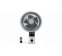 M MI DEKOR Ventilador de Pared Aestus 75W Negro/Gris - 3 Velocidades, 5 Aspas, con Mando a Distancia, Temporizador, Fijo y Rotatorio, Cabezal Orientable, Alta Velocidad - Interior, MD2570