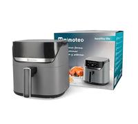 M mimotec - Air Fryer Biota Touch 5,7L Freidora de Aire sin Aceite, 1700W, 8 Menús Digitales, Pantalla Táctil, Temporizador 60min regulable, 80-200°C, Reducción de Grasa para Cocina Saludable
