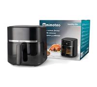 M mimotec - Air Fryer Roa Touch 5,7L Freidora de Aire sin Aceite, 1700W, 8 Menús Digitales, Pantalla Táctil, Temporizador 60min regulable, Temperatura 80-200°C, Cocina Fácil y Saludable