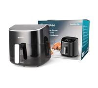 M mimotec - Air Fryer Serena Touch 7,6L Freidora de Aire sin Aceite, 2000W, 8 Menús Digitales, Control Táctil, Temporizador 60min regulable, 80-200°C, Reducción de Grasa Ideal para Cocina Saludable