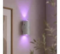 M mimotec -Aplique LED White RGB con Sensor de Movimiento, Sin Cables, Batería 1200mAh, Fijación Magnética, Detección 2m, IP20, 1W para Armarios, Pasillos, Escaleras y Entradas