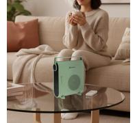 M Mimotec - Calefactor Cerámico Eléctrico Green Hearth 2000W, Silencioso <60 dB, con Control Remoto, Protección Contra Sobrecalentamiento, Calefactor Portátil para Interior