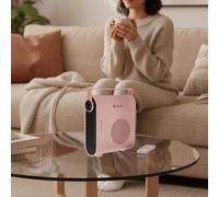 M Mimotec - Calefactor Cerámico Eléctrico Pink Hearth 2000W, Silencioso <60 dB, con Control Remoto, Protección Contra Sobrecalentamiento, Calefactor Portátil para Interior