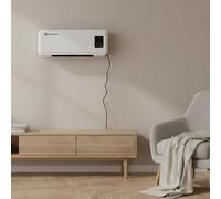 M Mimotec Calefactor Eléctrico de Pared 2000W, Silencioso <45 dB, con Control Remoto, Pantalla LED y Temporizador, Protección Contra Sobrecalentamiento, Ideal para Estancias de 20-25 m²