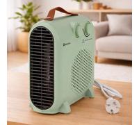 M Mimotec - Calefactor Eléctrico Green Compact 2000W, Bajo Consumo 1000/2000W, Bajo Ruido <53 dB, Protección Sobrecalentamiento, IP20, para Hogar hasta 20 m²