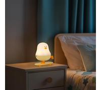 M mimotec - Lámpara de Mesita de Noche Táctil Infantil Led Chick, Temperatura Cálida 3000K, Diseño original con Acabado Opal, ideal para niños. LM9206