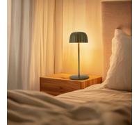 M Mimotec - Lámpara LED de Sobremesa Green Gonza 2W, Recargable, Regulable, 3000K, IP44, con Batería 1800mAh e Incluye Cable USB