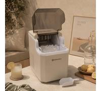 M mimotec - Máquina para Hacer Hielo White, Hasta 12kg/24h, Depósito de 1,5L, Autolimpieza, Protección contra Sobrecarga, 85W, 220-240V ac, 3 Años de Garantía