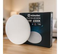 M mimotec - Plafón LED Techo Circular Boni 24W 2000LM 4000K, Lámpara Techo IP20, Para Baño Cocina Sala de Estar Dormitorio Pasillo Comedor Balcón