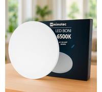 M mimotec - Plafón LED Techo Circular Boni 48W 4000LM 4000K, Lámpara Techo IP20, Para Baño Cocina Sala de Estar Dormitorio Pasillo Comedor Balcón
