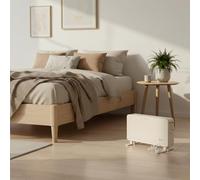 M Mimotec - Radiador Convector Eléctrico White Broken Equation 2000W, Potencia Regulable 800-2000W, Silencioso 0 dB, con Termostato Ajustable, Uso Interior