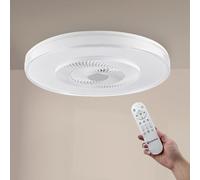 M Mimotec - Ventilador de Techo LED Vera 42W con Luz, Mando a Distancia, Motor DC, Silencioso, 6 Velocidades, 3CCT, Temporizador, Verano-Invierno