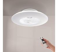 M Ledme - Ventilador de Techo Led Withline con luz y Mando a Distancia, Bajo consumo, motor AC, 3 velocidades,5 Aspas,con APP