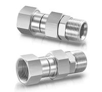 M MINGLE Accesorio giratorio para lavadora a presión, rosca métrica M22 de 14 mm, acero inoxidable, 4500 PSI, 2 unidades