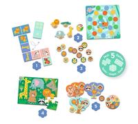 M MO, Loto, Domino - Animales Salvajes - 5 Juegos