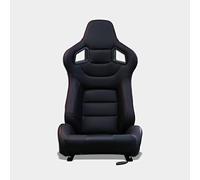 M MODAUTO Asiento Deportivo Coche,Semibaquet Ajustable,Adaptable para Coches,Ríeles incluidos,Conductor y Pasajero,para Coche y Simulador de Conducción,Modelo N705L,Negro Carbono