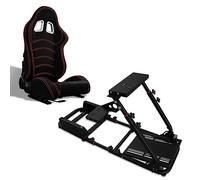 M MODAUTO Cockpit SimRacing, Soporte de Simulacion, Estructura de SimRacing+Asientos Opcional, Compatible con Logitech,Fanatec,Thrustmaster.N820A+N190