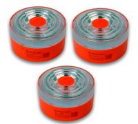 M MODAUTO G-LEKO Luz Emergencia V16 Homologada por la DGT con Geolocalización, Baliza V16 Conectada DGT 3.0, V16 Homologada DGT. Datos Incluidos señal hasta 12/2038 (Naranja-G, 3-Unidades)