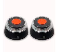 M MODAUTO Luz Emergencia V16 Homologada por la DGT con Geolocalización, Baliza V16 Conectada DGT 3.0, V16 Homologada DGT. Datos Incluidos señal hasta 12/2038 (NEGRO, 2-Unidades)