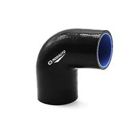 M MODAUTO Manguera de Silicona Acoplador, Tubo Reductor de Silicona, Universal, 3/4 Capas, Alto Rendimiento, Modelo E372A, Angulo 90º, Longitud 90mm, Diametro 51-63 mm