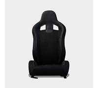 M MODAUTO Semibaquet Alcántara y cuero negro Adaptable para Coches.Ríeles Incluidos,Asiento Conductor,Asiento Deportivo. (N790R)