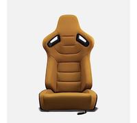 M MODAUTO Semibaquet S.E-S.C Cuero Beige/Detalles de Fibra Carbono,Semibaquet Deportivo,Adaptable para Coches,Ríeles Incluidos.N511L