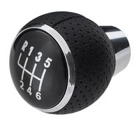 M MODECAR - Compatible con Mitsubishi Lancer VIII 2007- Pomo de cambio 6 velocidades polipiel perforada negra para MR586927,