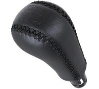 M MODECAR - Compatible con pomo de palanca de cambios Volvo XC90 02-14 PIEL SINTÉTICA NEGRA 5 MARCHAS para 30759425,