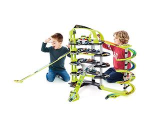 M MOLTO | Super Parking Infantil de 5 Plantas con Accesorios, 24 Plazas de Aparcamiento, Parking Coches Juguete, Pista de Coches de Juguete, Juguetes Niños + 3 Años, Garaje Coches