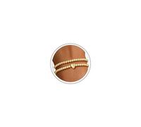 M MOOHAM Pulseras con inicial de oro para mujeres y niñas, chapado en oro de 14 quilates, pulsera de corazón con inicial A-Z, pulseras elásticas en capas, apilables, regalos personalizados, regalos de