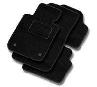 M MOTOS alfombrillas coche de velours standard compatibles con Citroen DS3 2010-2016 - Standard, Tejido, Negro - Experimenta un nuevo confort de conducción con un juego de alfombra de coche de terciop