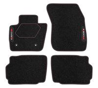 M MOTOS Alfombrillas de Velour Personalizadas Carbon Series para Ford Mondeo V Desde 2014 - Premium, Carbon, Rojo Refresca el Aspecto de tu Coche con Las Alfombrillas de Velour con un diseño de Fibra