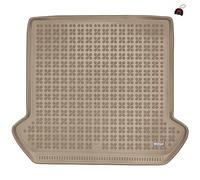 M MOTOS Beige Tapetes de goma para maletero adapta para Volvo XC90 I 2002-2014 Mejore la comodidad de sus viajes con la alfombrilla antideslizante - alfombrilla para maletero de coche para todo tipo d