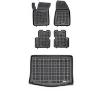 M MOTOS Set de alfombrillas de goma y alfombrillas de maletero adecuado para Alfa Romeo Giulietta 2010-2020 - Mejora la comodidad de tus viajes con la alfombrilla antideslizante para coche - alfombril