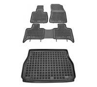 M MOTOS Set de alfombrillas de goma y alfombrillas de maletero adecuado para BMW X5 E53 1999-2006 - Mejora la comodidad de tus viajes con la alfombrilla antideslizante para coche - alfombrillas para c