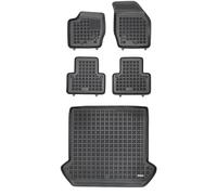 M MOTOS Set de alfombrillas de goma y alfombrillas de maletero adecuado para Volvo XC90 I 2002-2014 - Mejora la comodidad de tus viajes con la alfombrilla antideslizante para coche - alfombrillas para