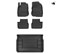 M MOTOS Set de alfombrillas de goma y alfombrillas de maletero para Peugeot 208 I 2012-2019 Mejora la comodidad de tus viajes con la alfombrilla antideslizante para coche 3D- alfombrillas para todo ti