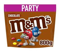 M&M'S Party Pack Chocolate con Leche, Regalo de Chocolate y Snacks para Noche de Cine, 800g